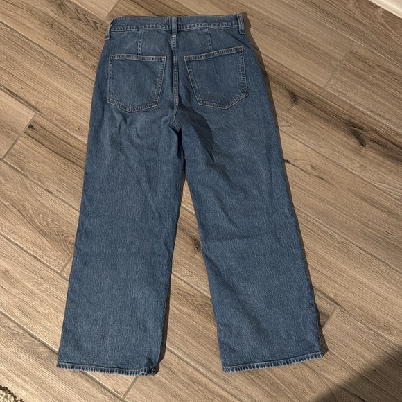 J. Crew Wide Leg Crop Blue Jeans - Picture 5 of 11